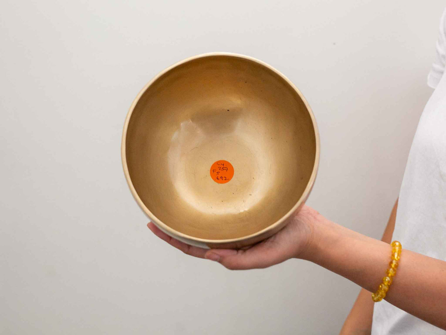 Hand Hammered Moon Singing Bowl - Base Note C4 257 Hz