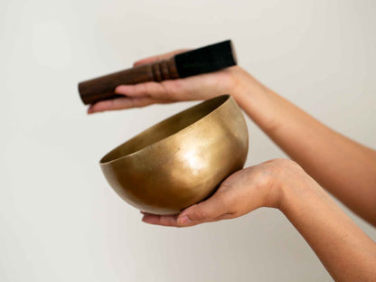 Hand Hammered Singing Bowl - Base Note D4 289