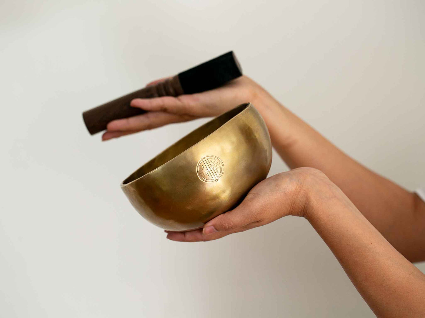 Hand Hammered Moon Singing Bowl - Base Note D#4 311 Hz