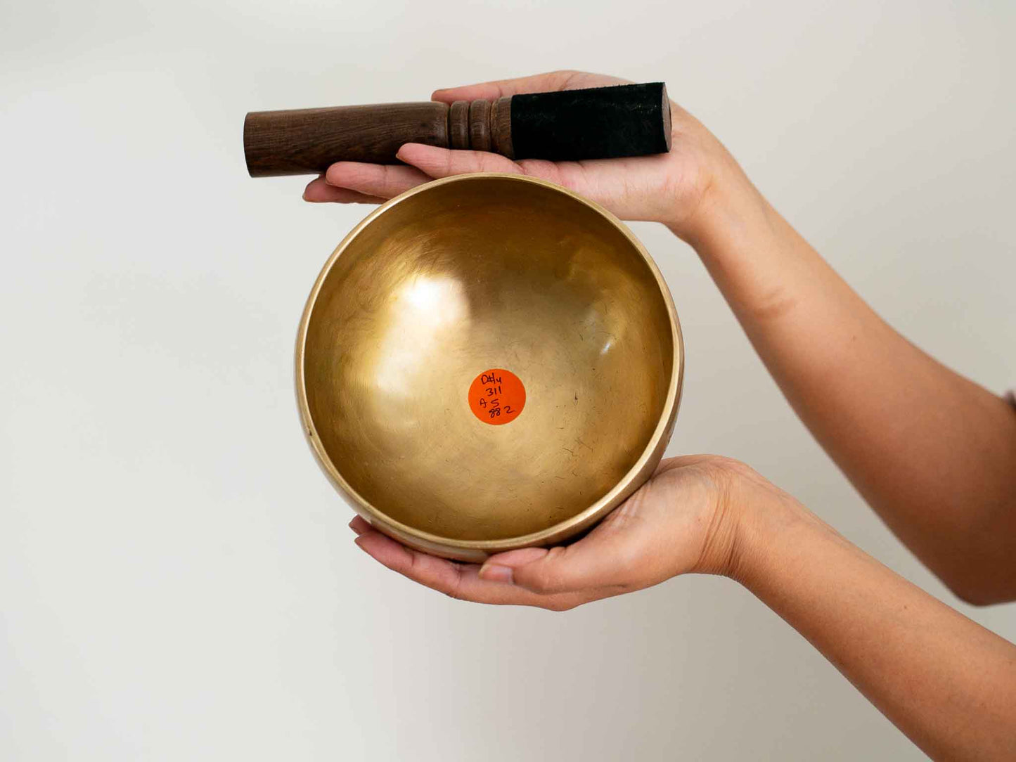 Hand Hammered Moon Singing Bowl - Base Note D#4 311 Hz