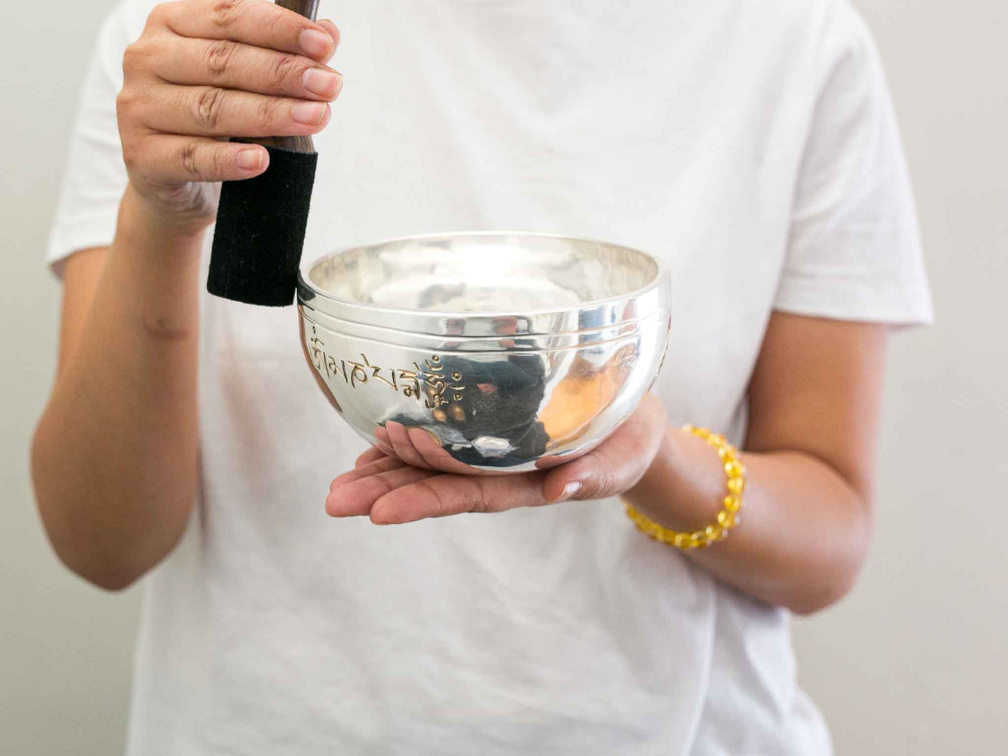 Silver Moon Singing Bowl - Base Note B4 (487 Hz)