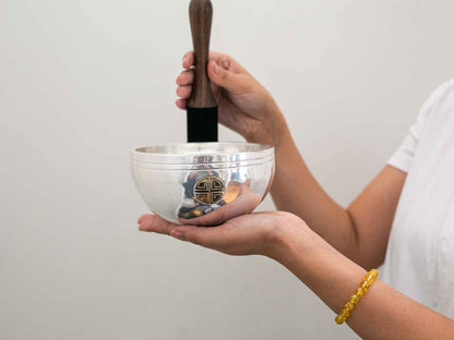 Silver Moon Singing Bowl - Base Note B4 (487 Hz)