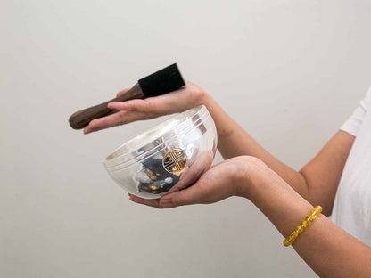 Silver Moon Singing Bowl - Base Note B4 (487 Hz)