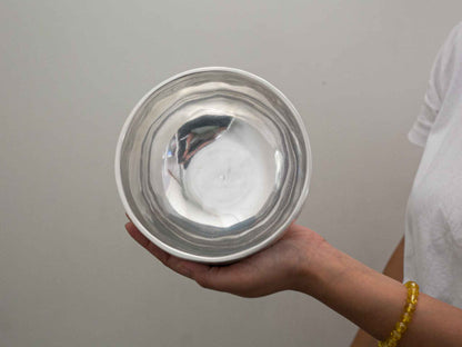 Silver Moon Singing Bowl - Base Note G4 (381 Hz)