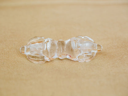 Small Super Clear Himalayan Quartz Crystal Vajra V4