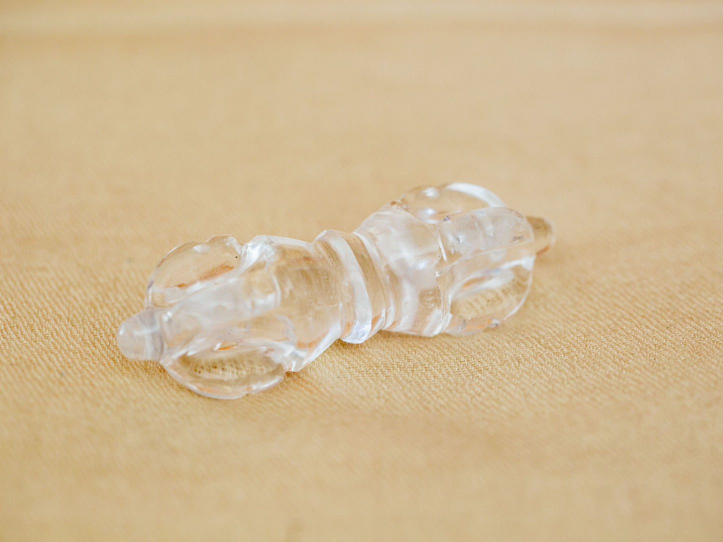 Small Super Clear Himalayan Quartz Crystal Vajra V4