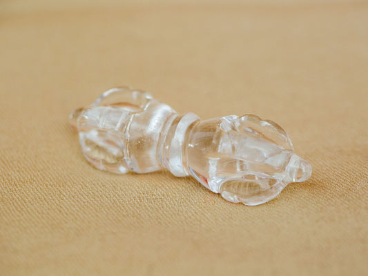 Small Super Clear Himalayan Quartz Crystal Vajra V4