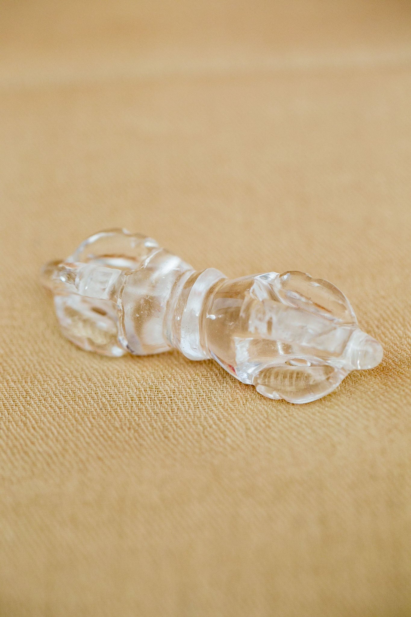 Small Super Clear Himalayan Quartz Crystal Vajra V4