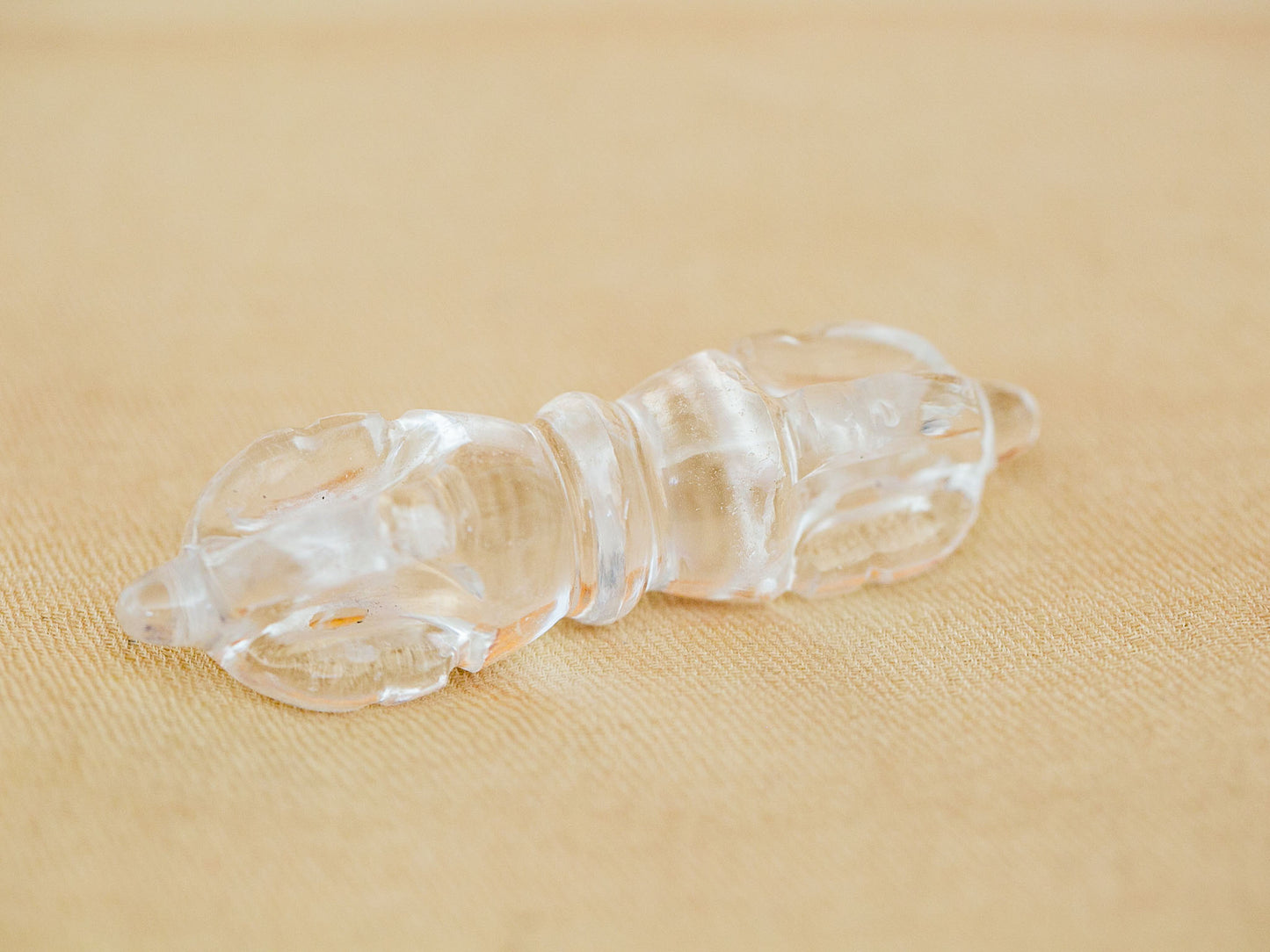 Small Super Clear Himalayan Quartz Crystal Vajra V3
