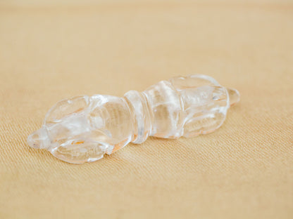 Small Super Clear Himalayan Quartz Crystal Vajra V3