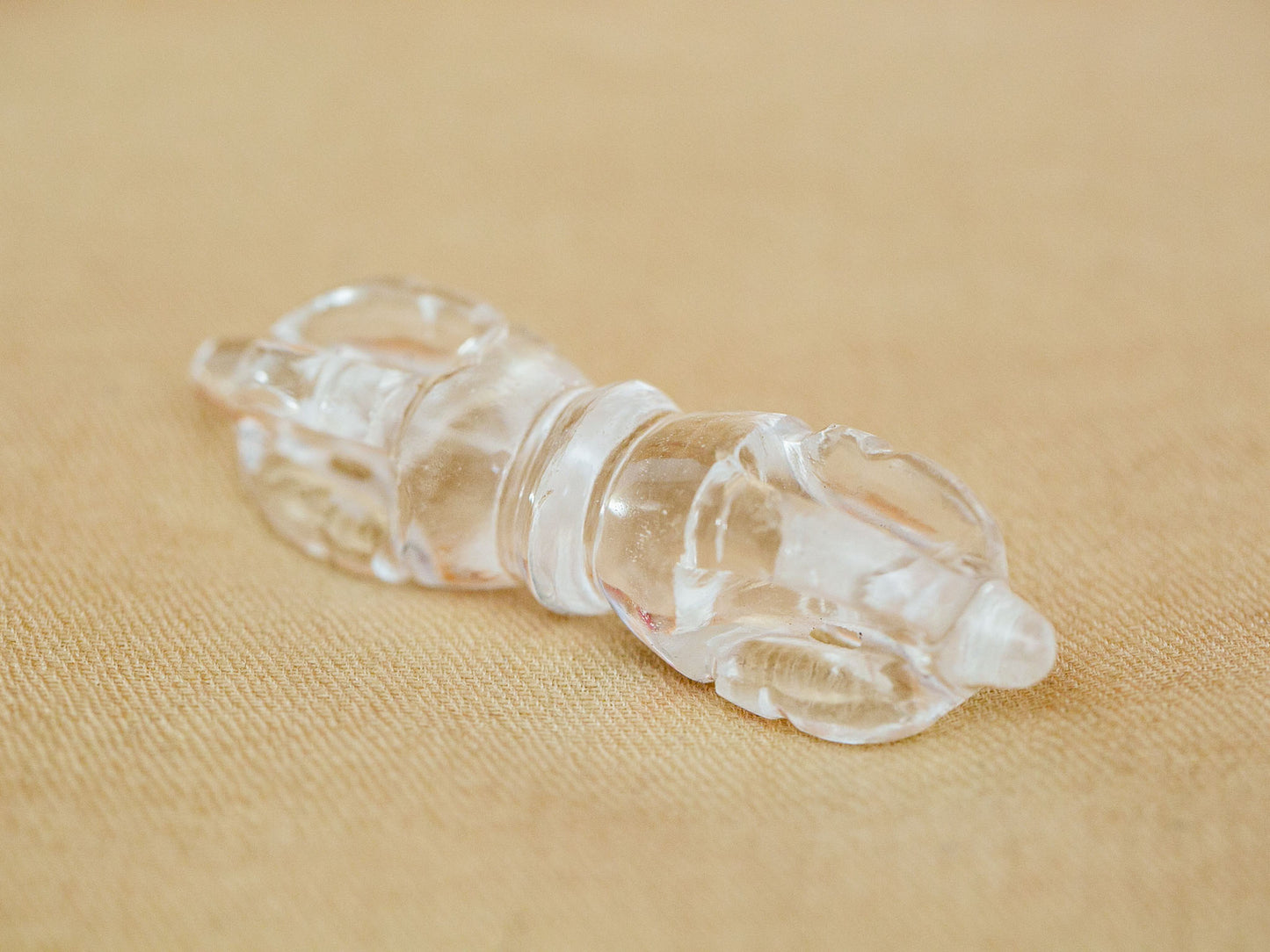 Small Super Clear Himalayan Quartz Crystal Vajra V3