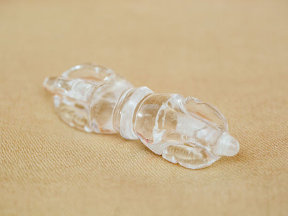 Small Super Clear Himalayan Quartz Crystal Vajra V3