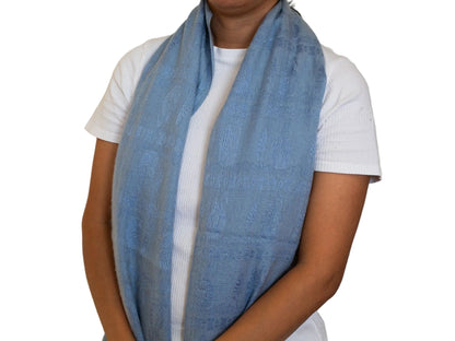 Cashmere and Silk Patterned Shawl