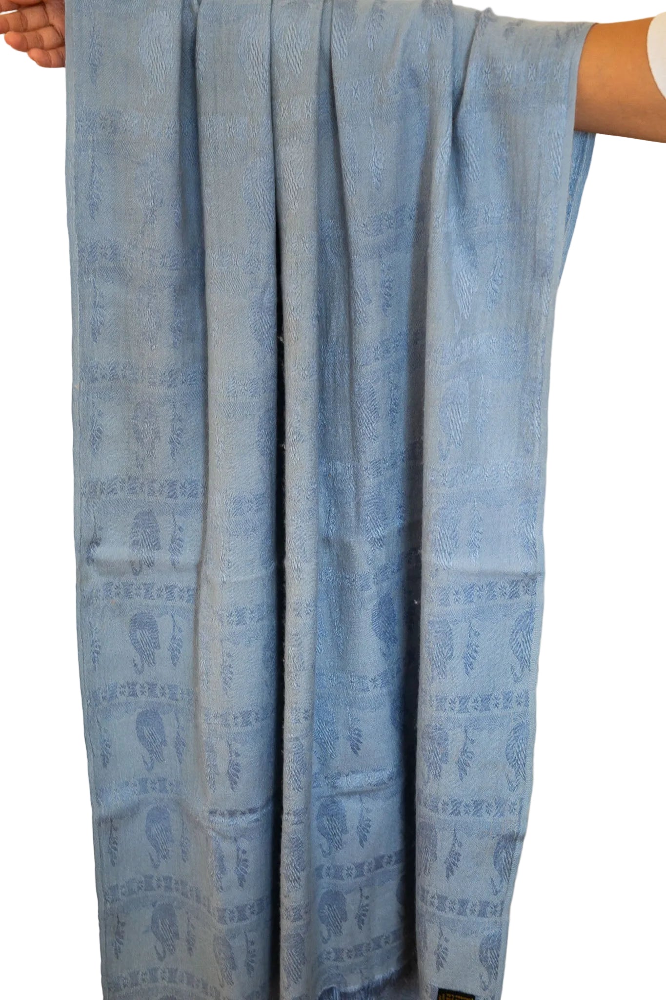Cashmere and Silk Patterned Shawl