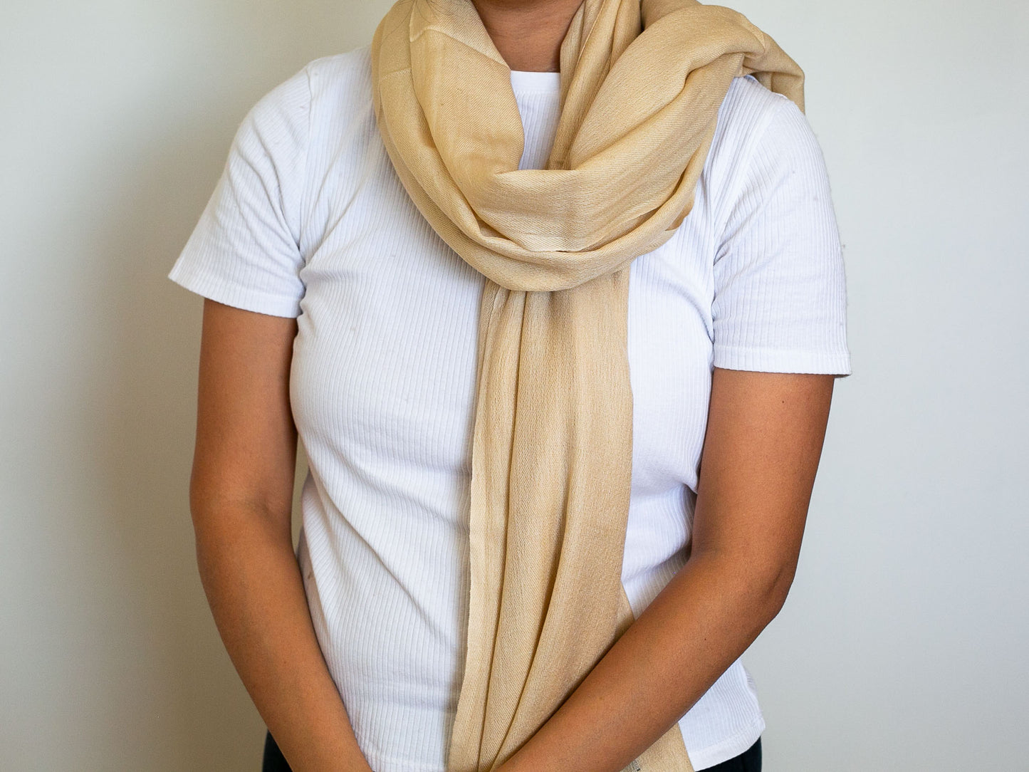 Cashmere and Silk Shawl (2 colours Blue & Butterscotch)