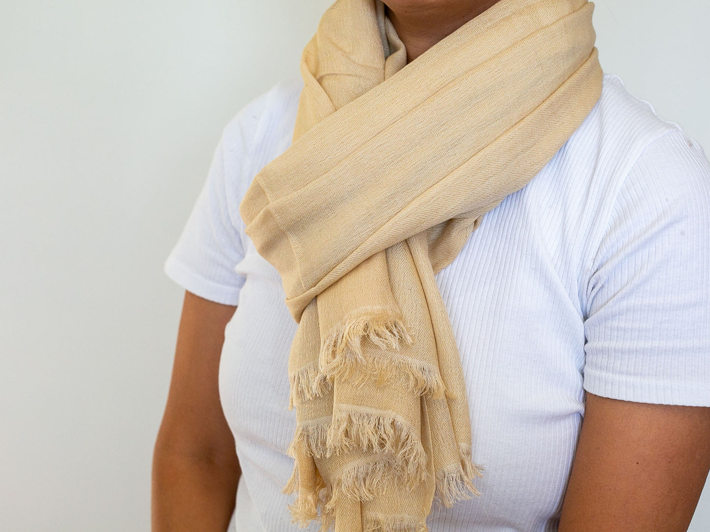Cashmere and Silk Shawl (2 colours Blue & Butterscotch)
