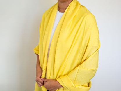 Cashmere and Silk Shawl (2 colours Pink and Yellow)