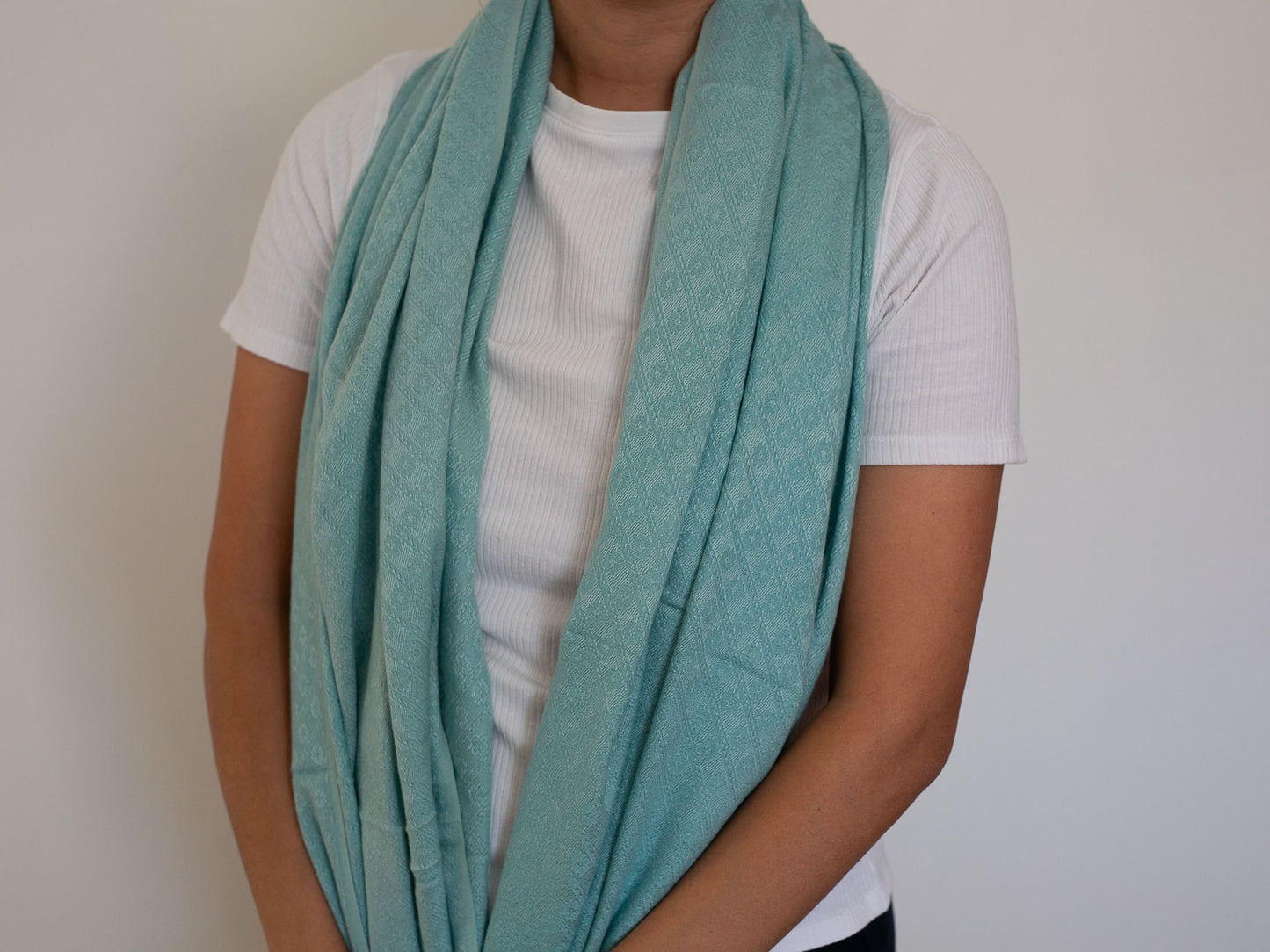 Cashmere and Silk Patterned Shawl (2 Shades)