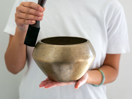 Collector's Buddha Singing Bowl - Base Note G#3 (212 Hz)