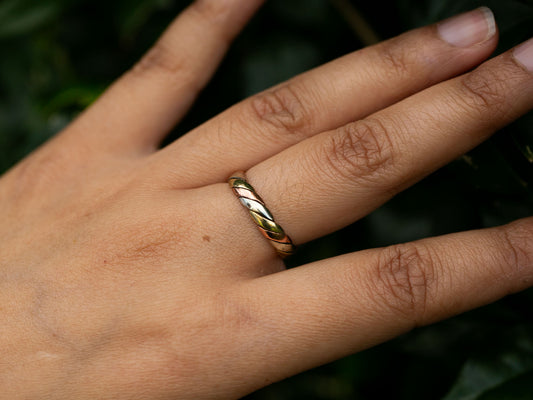 Three Metal Cuff Ring