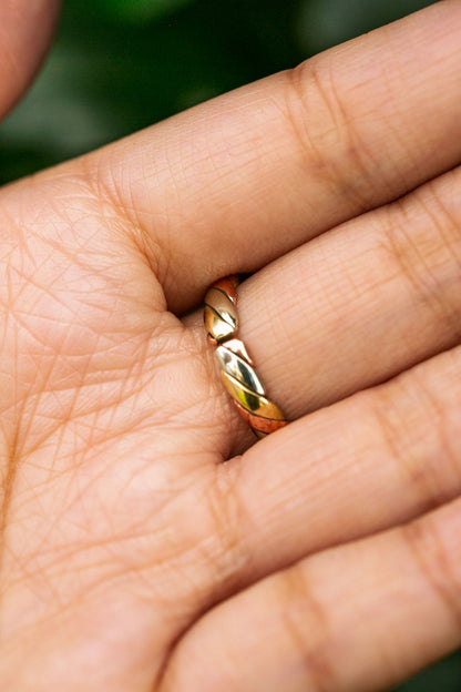 Three Metal Cuff Ring