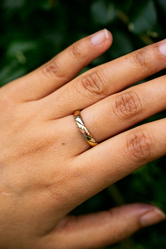Three Metal Cuff Ring