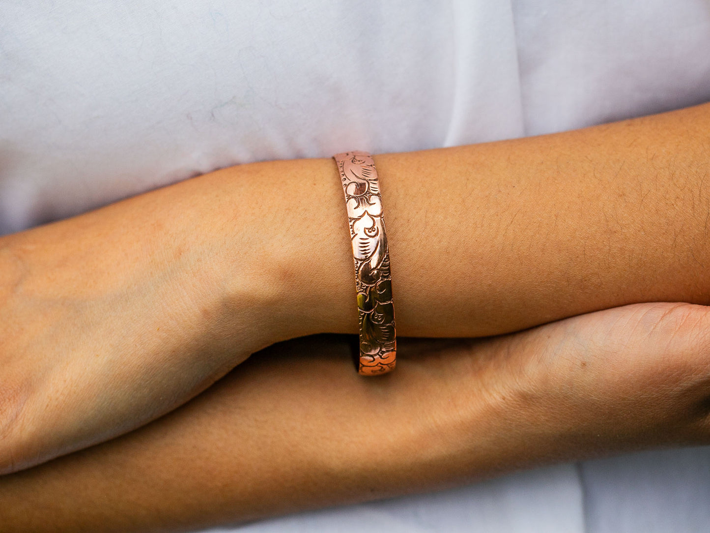 Drifting Clouds Copper Bracelet