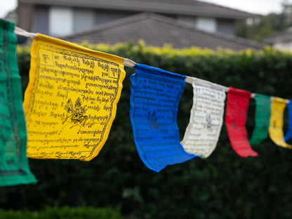 Windhorse prayer flags made with 100% cotton