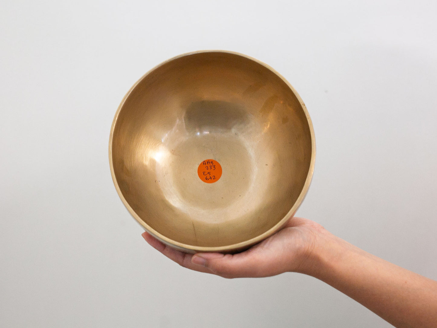 Hand Hammered Moon Singing Bowl - Base Note A#3 233 Hz