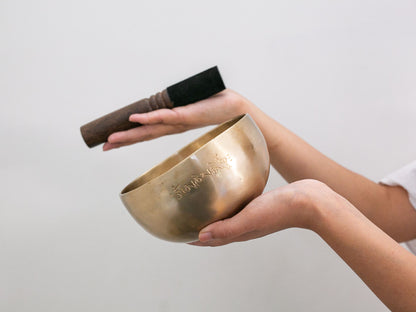 Hand Hammered Moon Singing Bowl - Base Note A#3 233 Hz