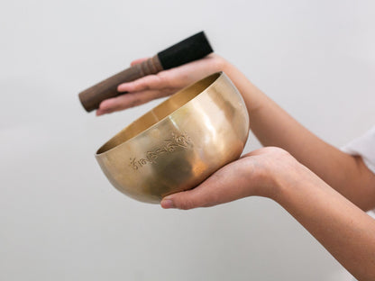 Hand Hammered Moon Singing Bowl - Base Note C4 260 Hz