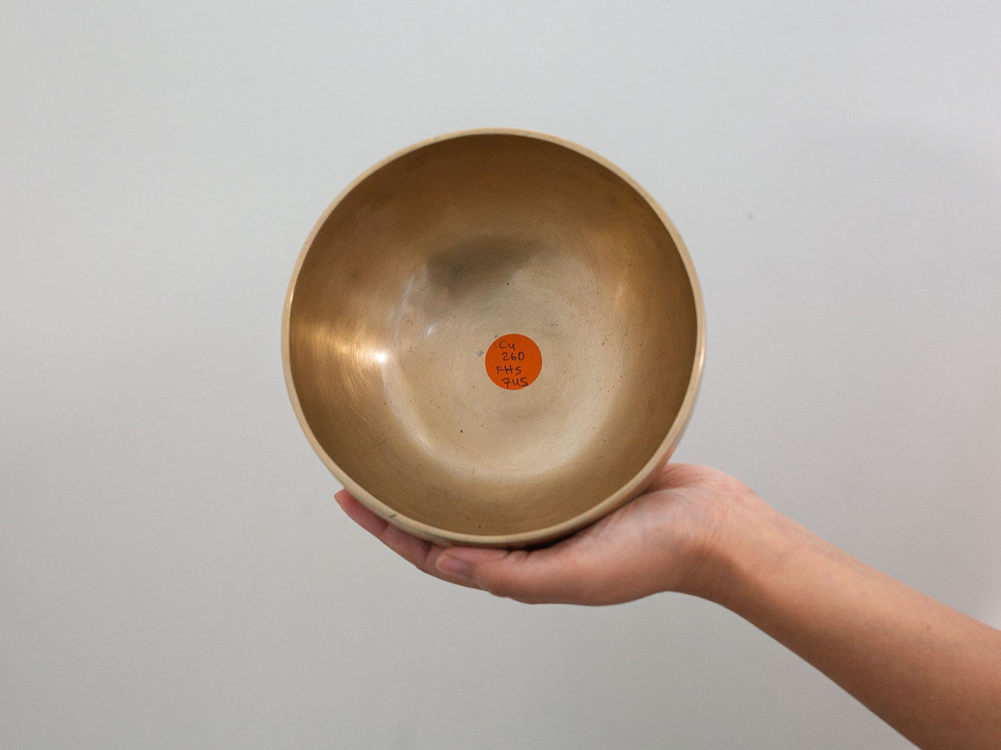 Hand Hammered Moon Singing Bowl - Base Note C4 260 Hz