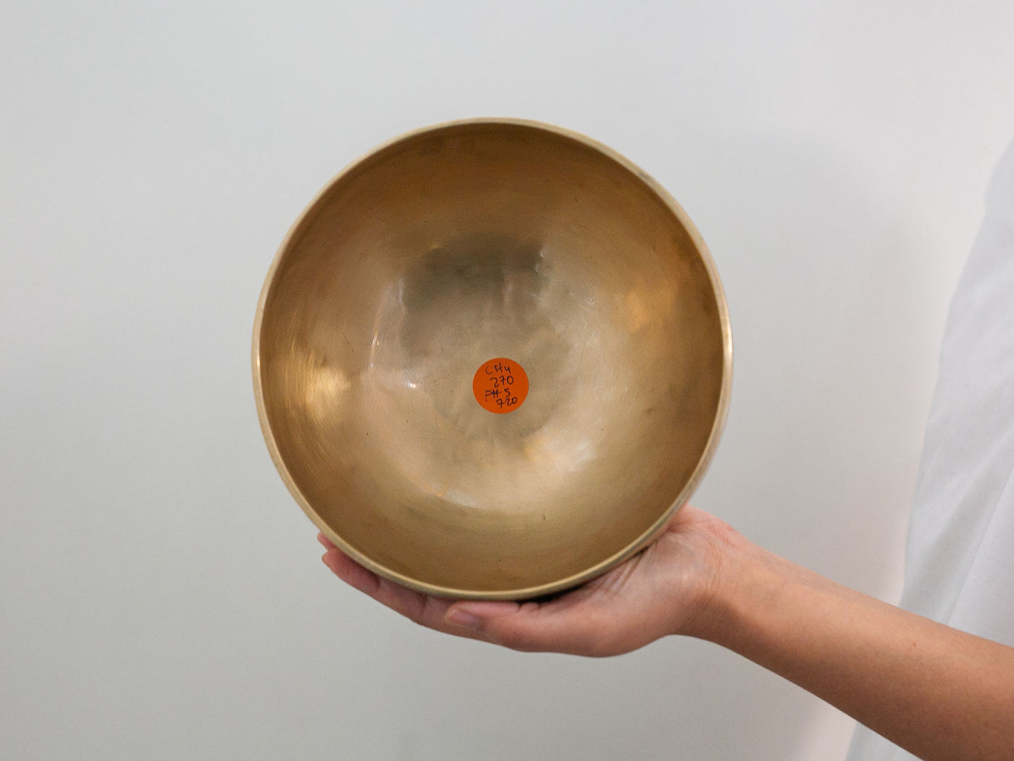 Hand Hammered Moon Singing Bowl - Base Note C#4 270 Hz