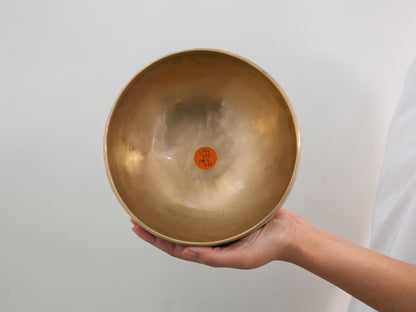 Hand Hammered Moon Singing Bowl - Base Note C#4 270 Hz