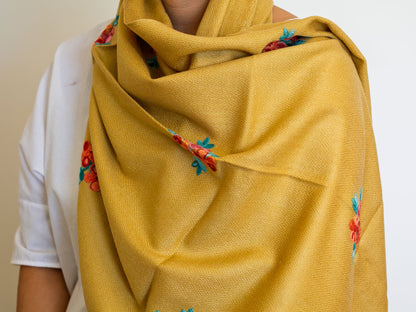 Floral Embroidery Cashmere Shawl (3 options)
