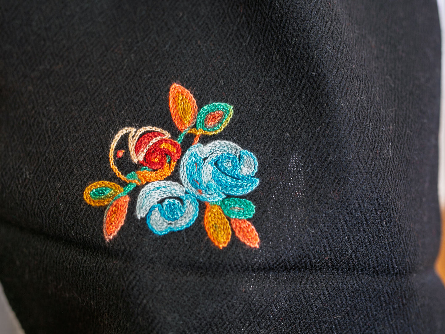 Floral Embroidery Cashmere Shawl (3 options)