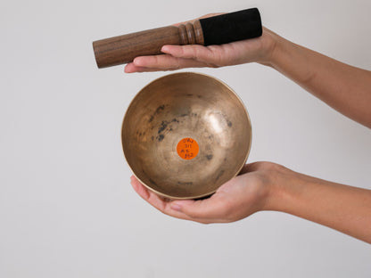 Small Tara Singing Bowl - Base Note D#4 (311 Hz)