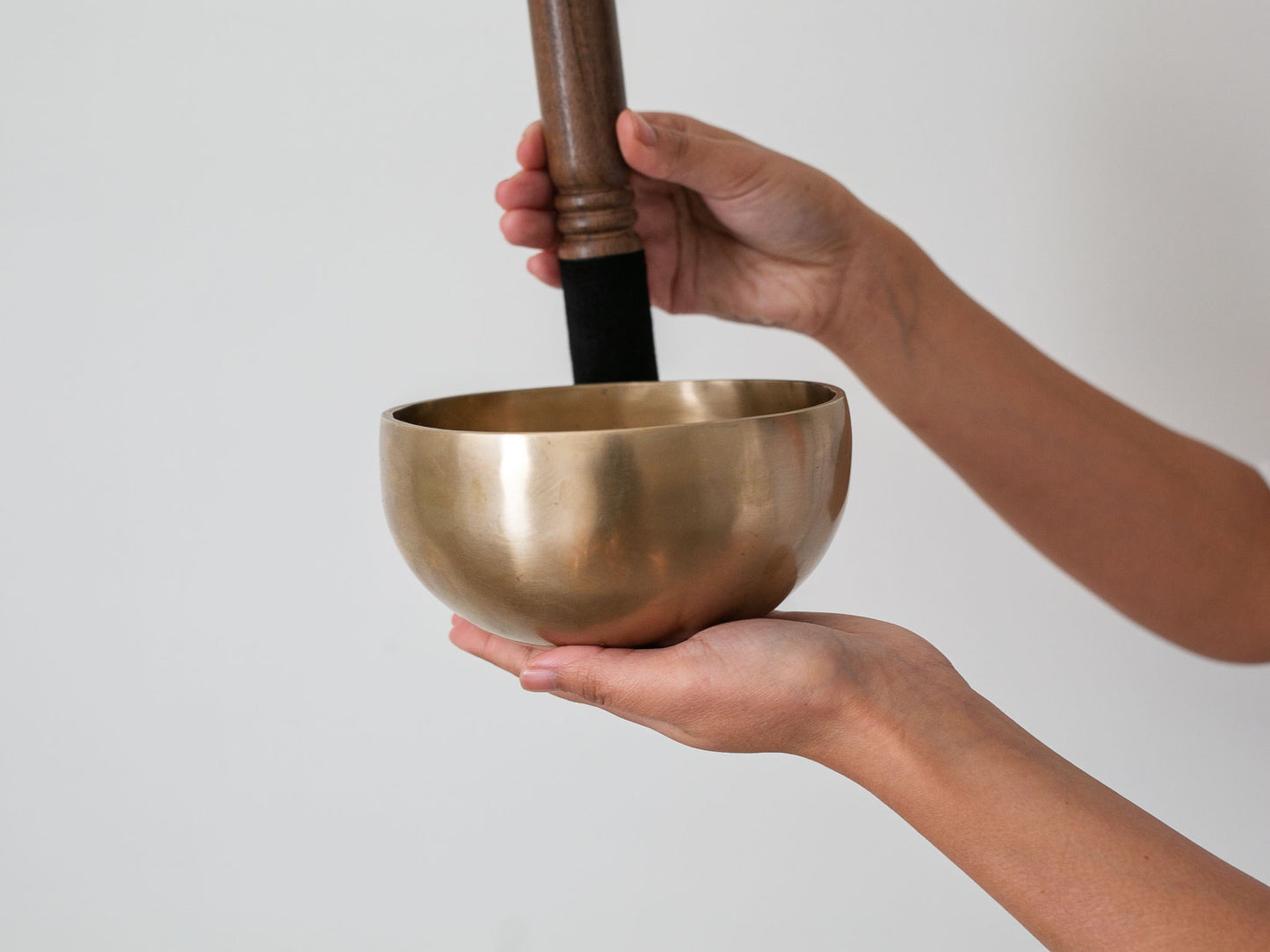 Hand Hammered Moon Singing Bowl - Base Note F4 345