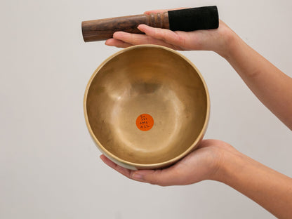 Hand Hammered Moon Singing Bowl - Base Note E4 321 Hz
