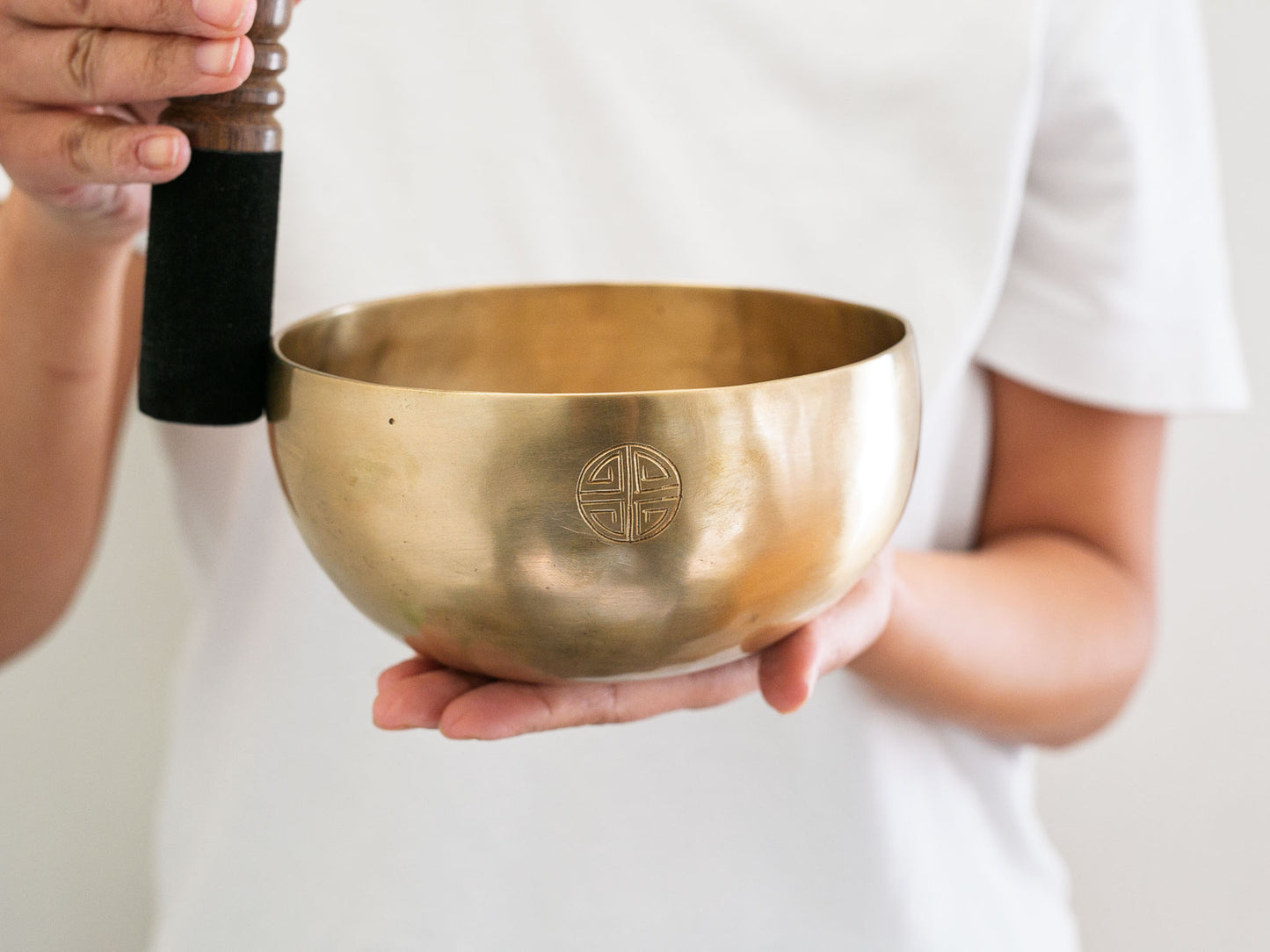 Hand Hammered Moon Singing Bowl - Base Note C4 257 Hz