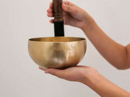 Hand Hammered Moon Singing Bowl - Base Note C4 257 Hz