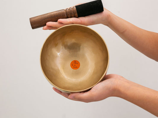 Hand Hammered Moon Singing Bowl - Base Note C4 257 Hz