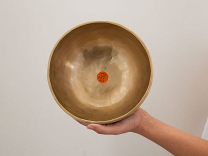 Hand Hammered Singing Bowl - Base Note G#3 209 Hz