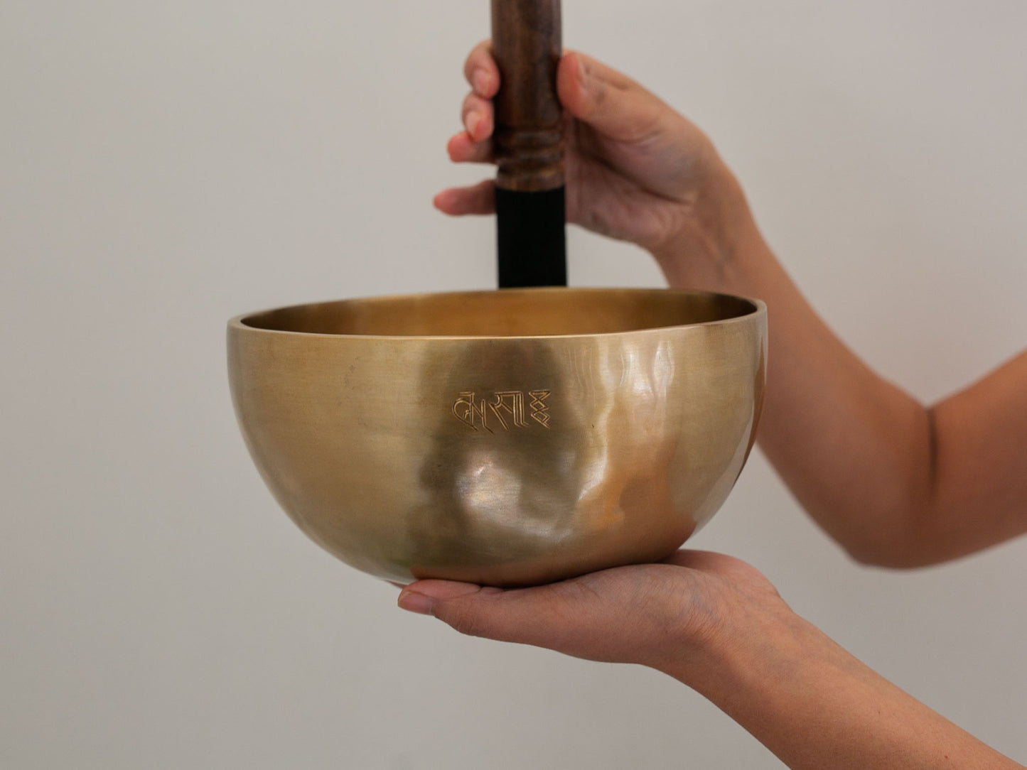 Hand Hammered Moon Singing Bowl - Base Note A#3 229 Hz