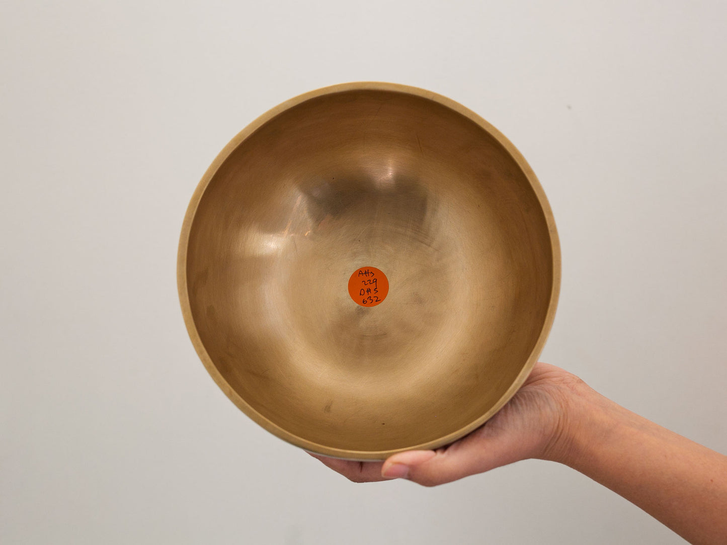 Hand Hammered Moon Singing Bowl - Base Note A#3 229 Hz