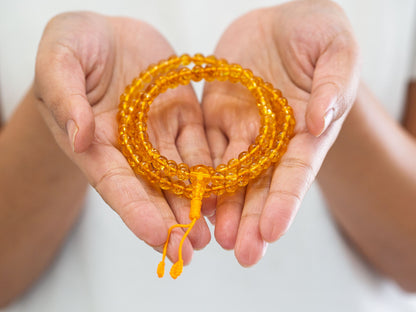 6-7mm 108 beads Citrine Mala