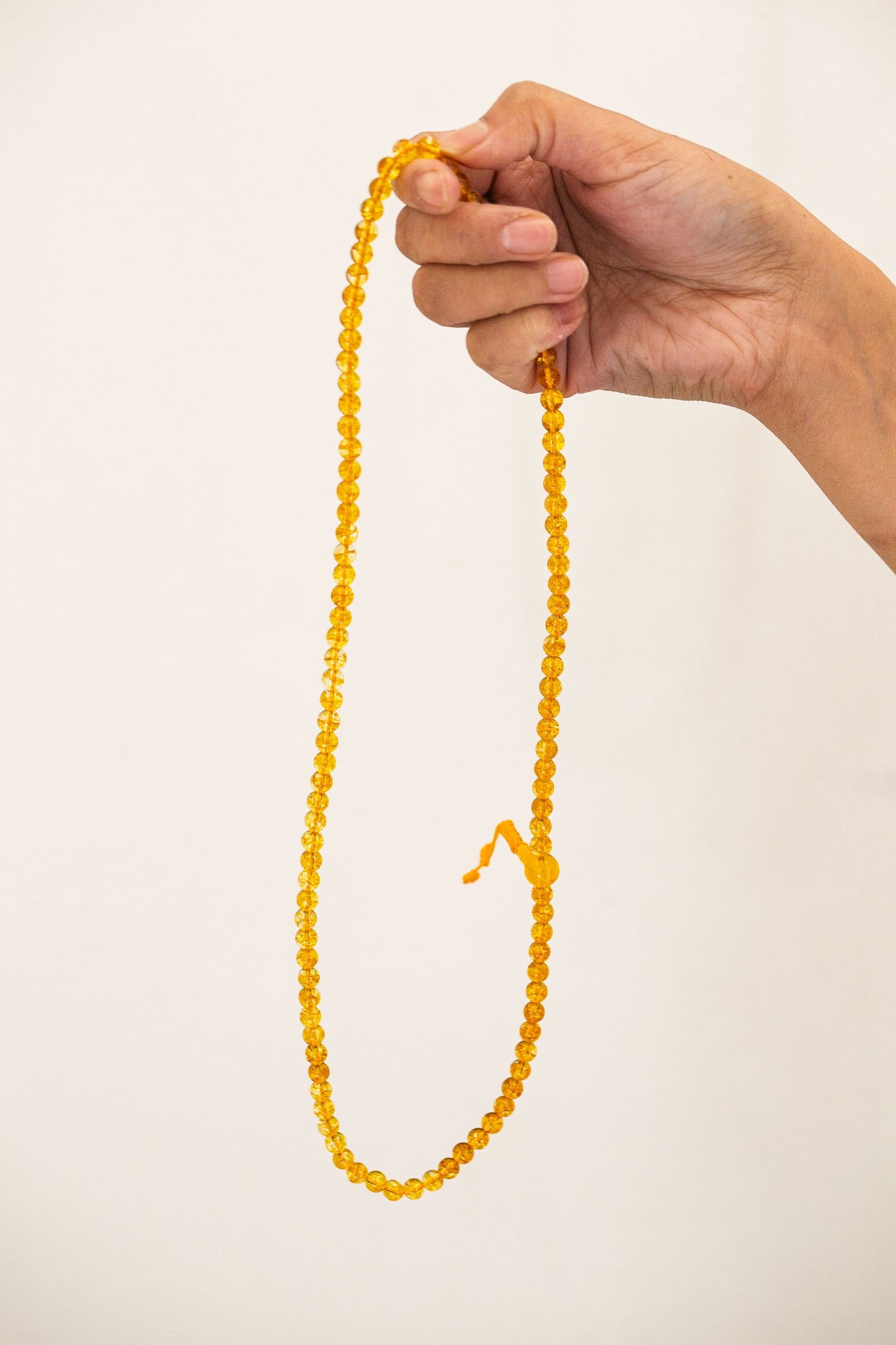 6-7mm 108 beads Citrine Mala