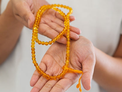 6-7mm 108 beads Citrine Mala