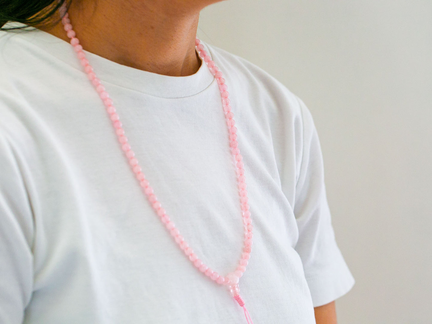 6-7mm 108 beads Rose Quartz Mala