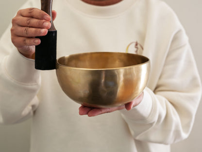 Hand Hammered Singing Bowl - Base Note B3 244 Hz